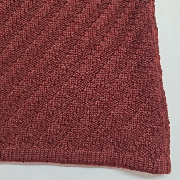 Jones New York 100% Merino Wool Burgundy Sleeveless Round Neck Sweater Tank SM - Picture 4 of 9